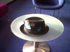 Tim Crook's fedora hat and last time he will use NUJ press pass
